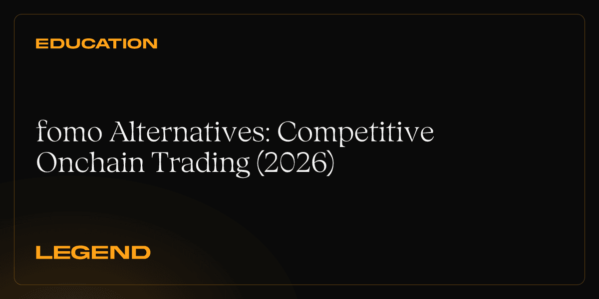 fomo Alternatives: Competitive Onchain Trading (2026)