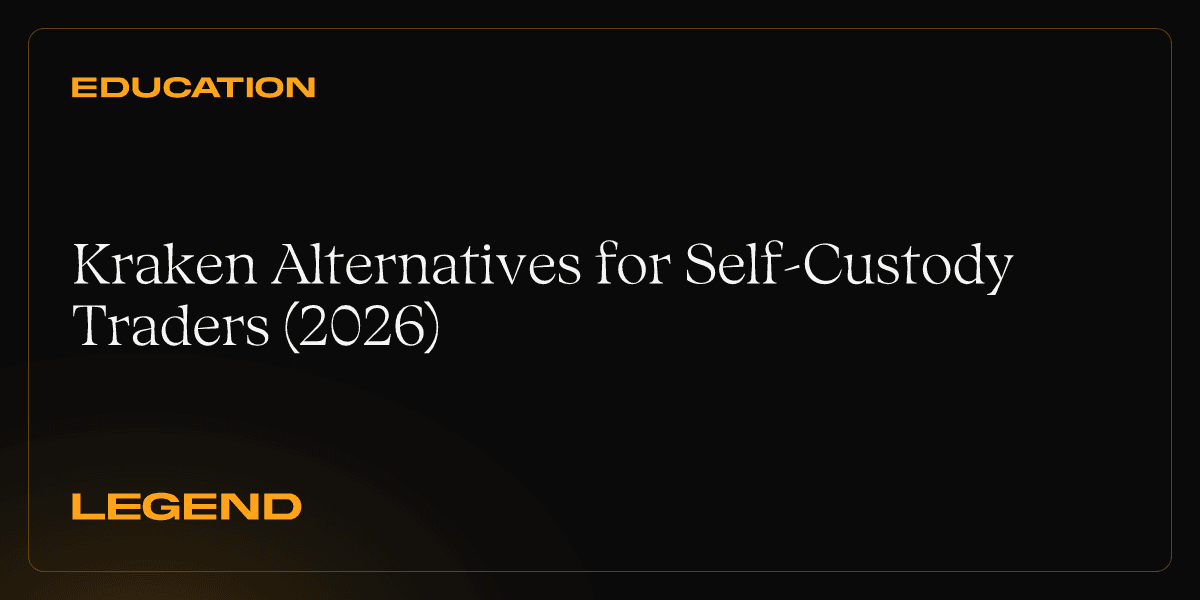 Kraken Alternatives for Self-Custody Traders (2026)