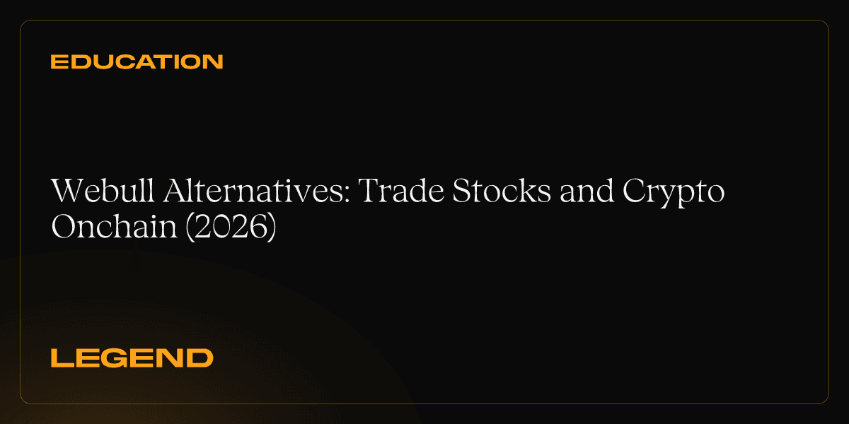 Webull Alternatives: Trade Stocks and Crypto Onchain (2026)